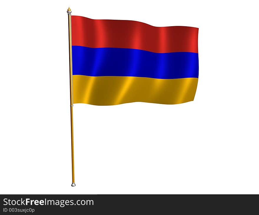 Armenian silk flag