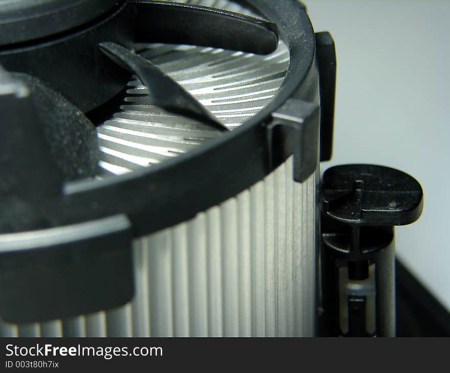 PC cooling fan close up macro