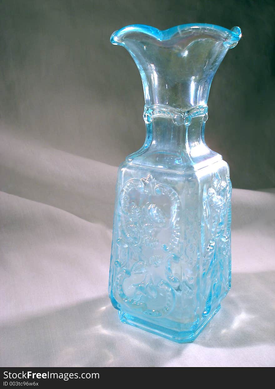 Exotic Vintage Blue Vase