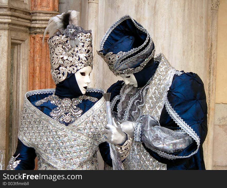 A couple during the last carnival in Venice (2006). A couple during the last carnival in Venice (2006)