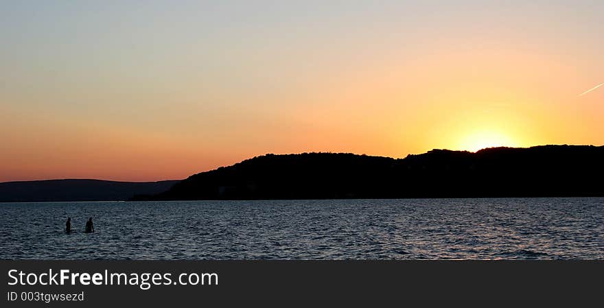 Sunset on the Balaton