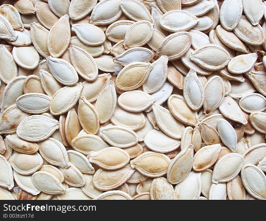 Pumpkin beans as a background