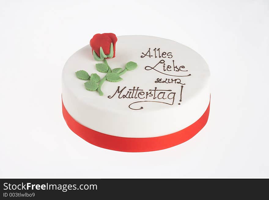 Mothersday tart with clipping path included. Mothersday tart with clipping path included