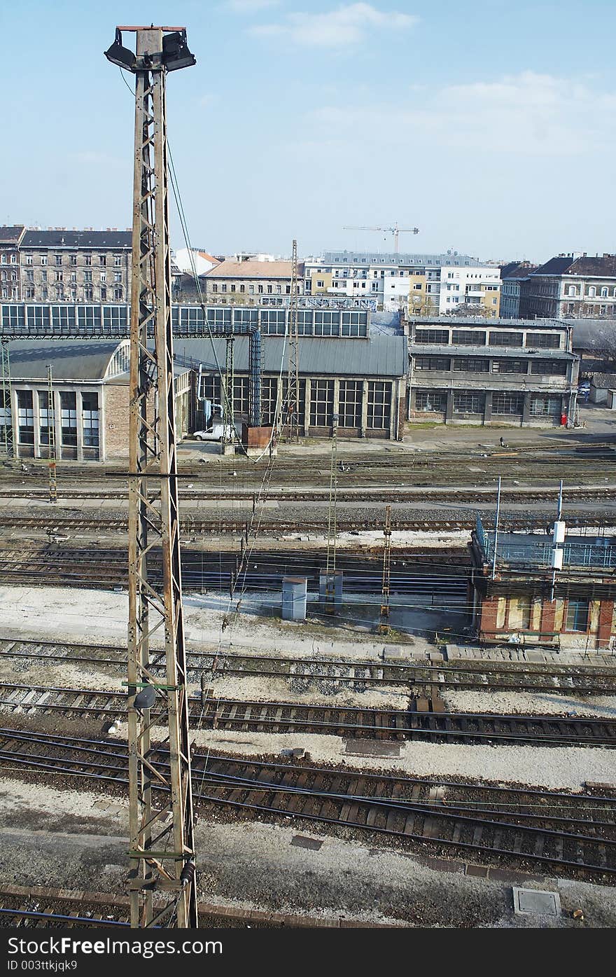 Detail of a freight depot . Detail of a freight depot .