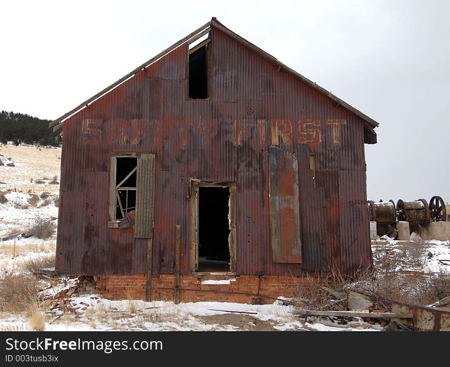 Old warehouse. Old warehouse