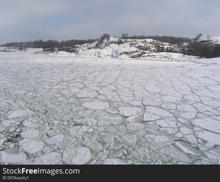 Frozen sea