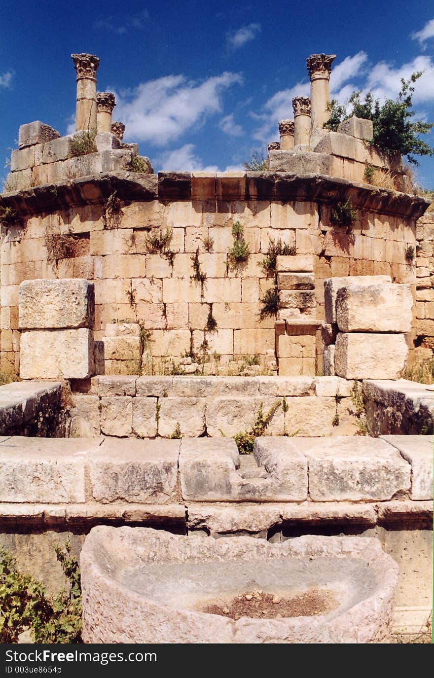 Ruins of Jerash. Ruins of Jerash