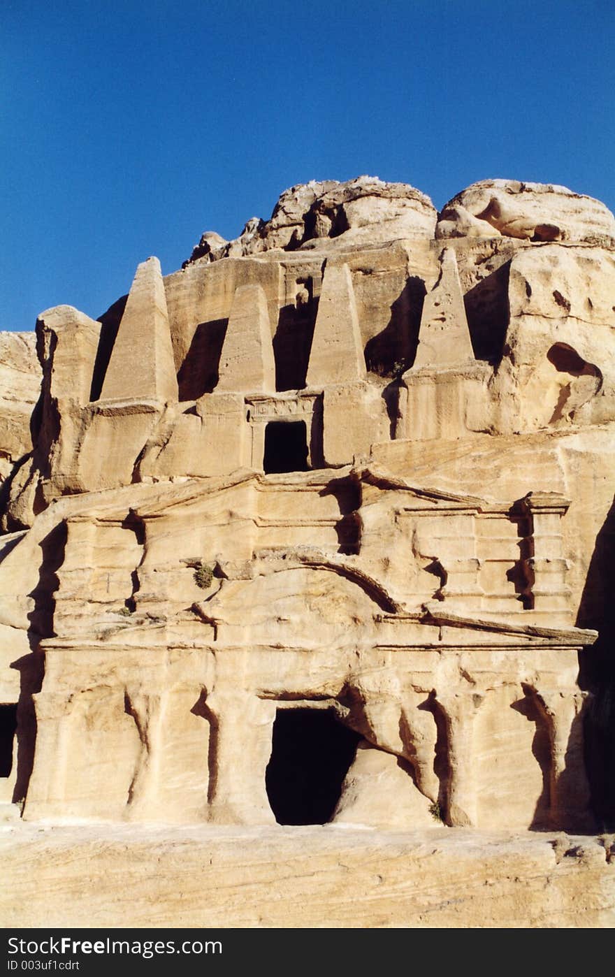 Tombs in Petra. Tombs in Petra