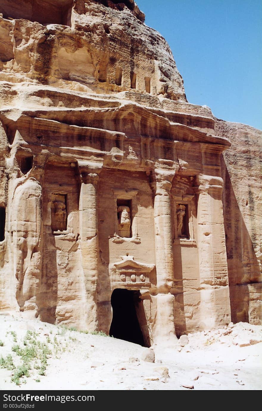 Tombs in Petra. Tombs in Petra