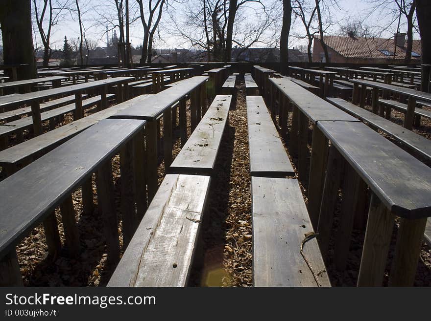 Wooden Benches. Wooden Benches