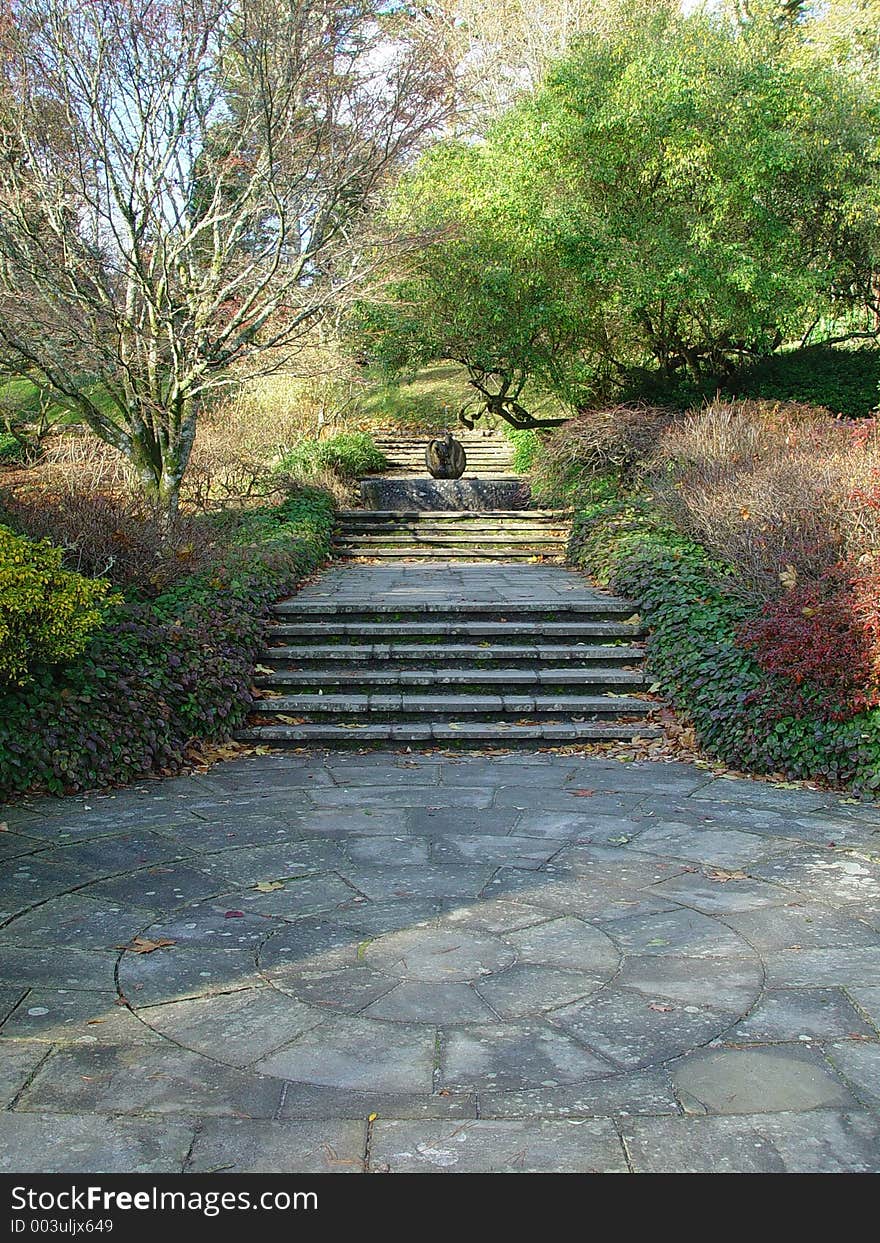 A particular view of the garden of Dartington Hall in devonshire, United Kingdom. A particular view of the garden of Dartington Hall in devonshire, United Kingdom