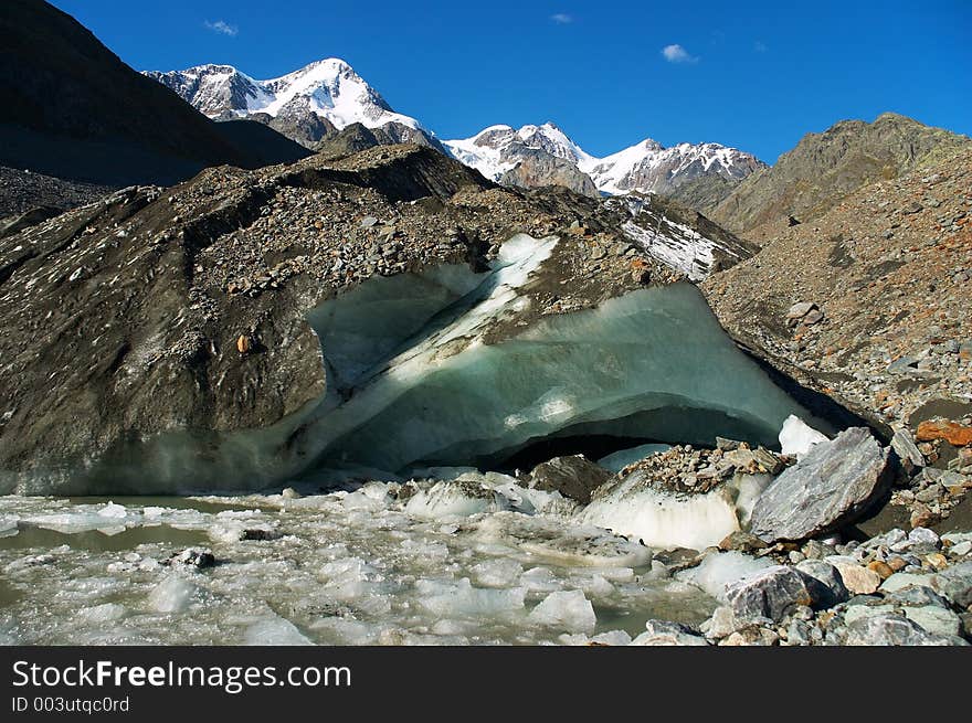 Big glacier. Altay