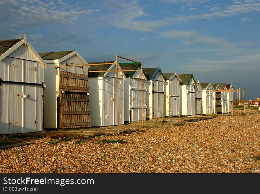 Beach huts, Goring-by-Sea, Sussex, UK