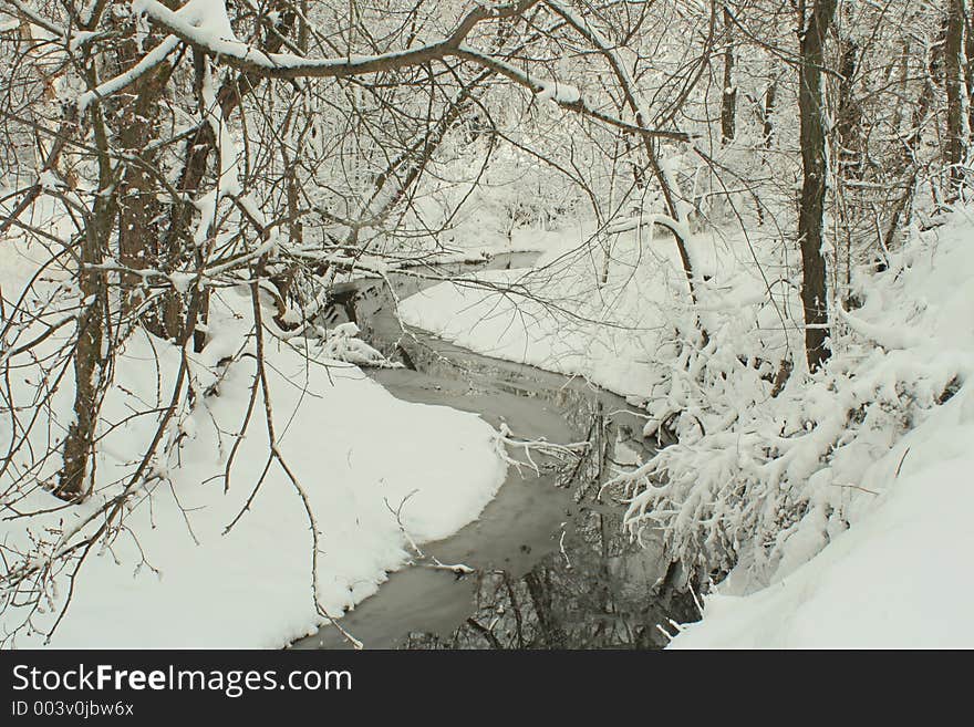 Bottle Creek, winter