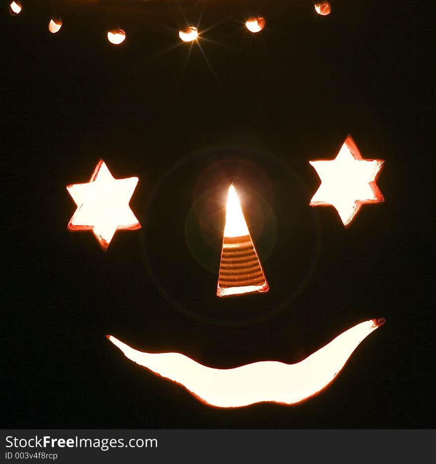 Halloween pumpkin lamp