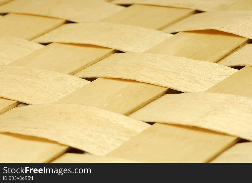 Photo of Wood Strips Weaved Together. Photo of Wood Strips Weaved Together