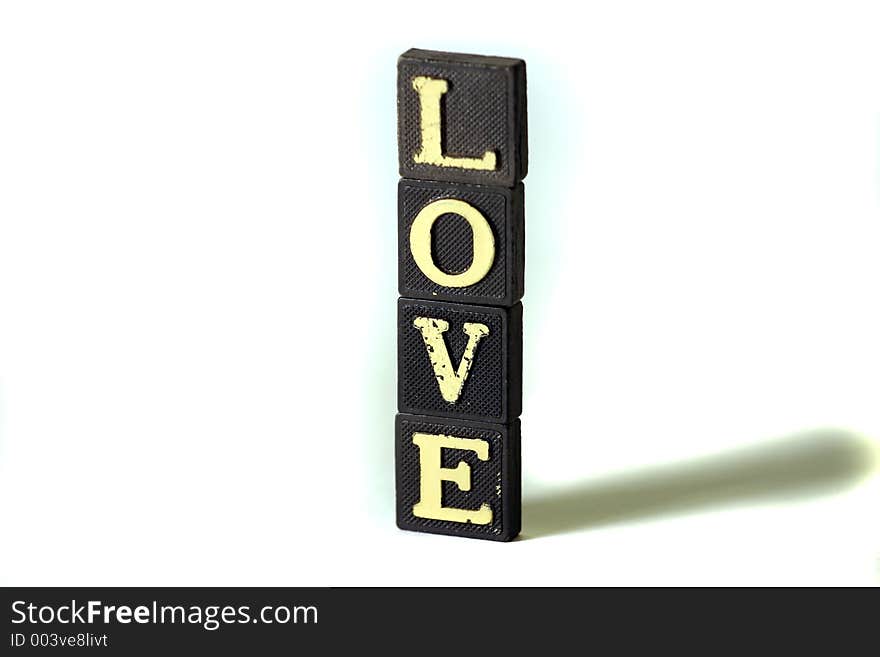 Love Stacked In Letters