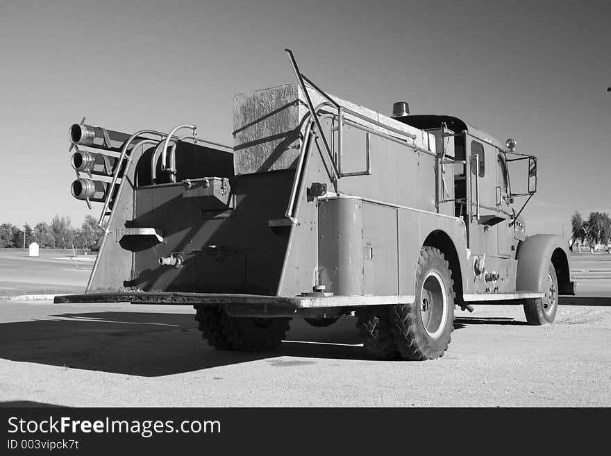 An old fire truck