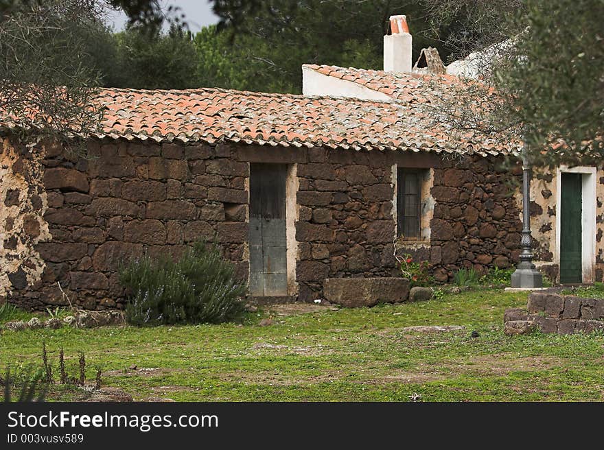 House in the old mediterranean village. House in the old mediterranean village