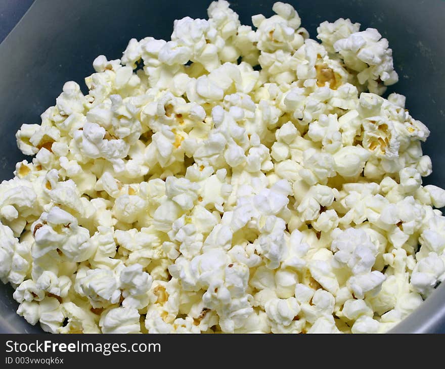 Popcorn in a bowl