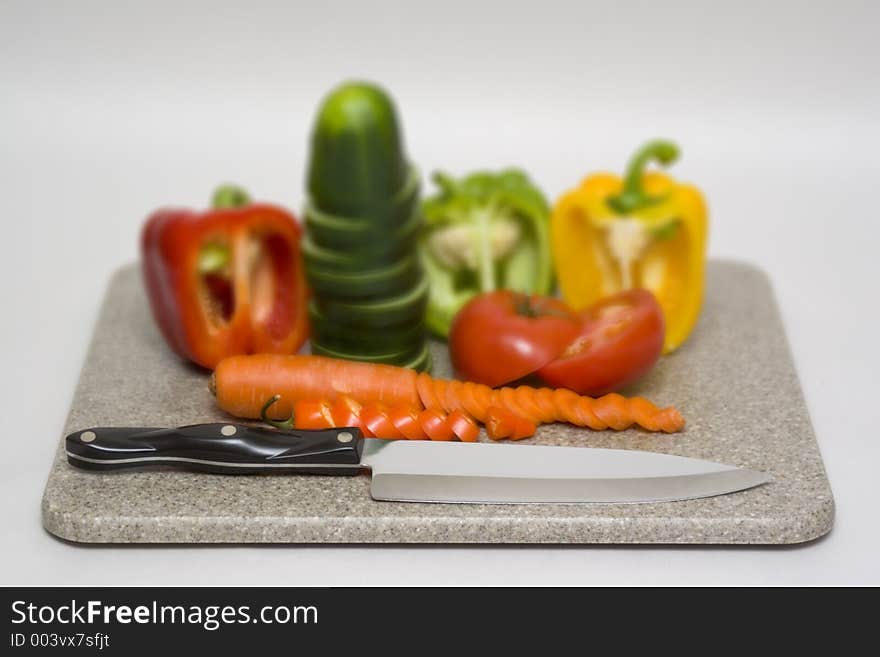 Cut vegetables