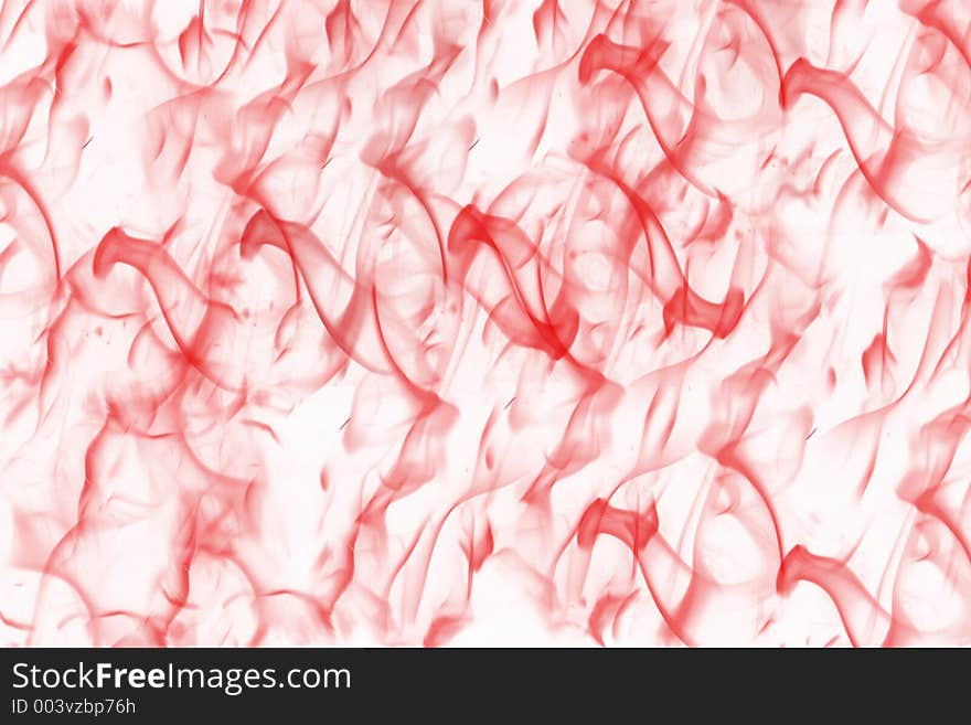 Red flame on white background. Red flame on white background