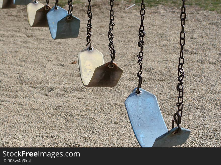 Empty swingset