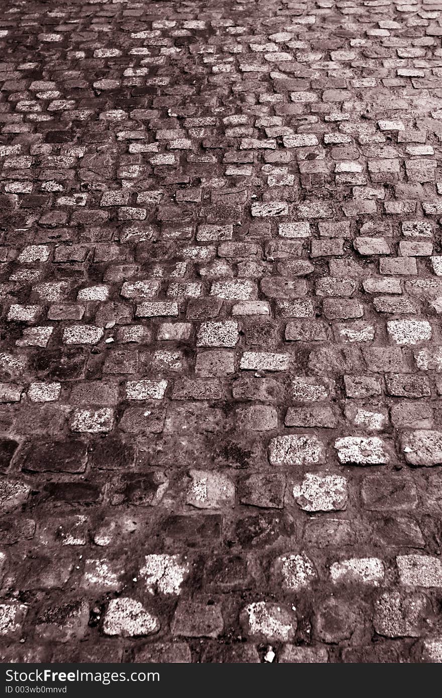 Stone floor in Spain street