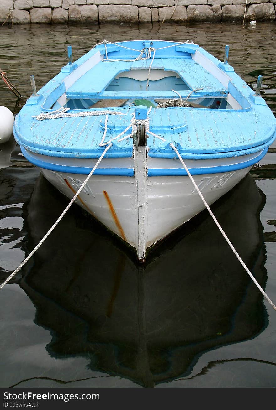 Blue boat