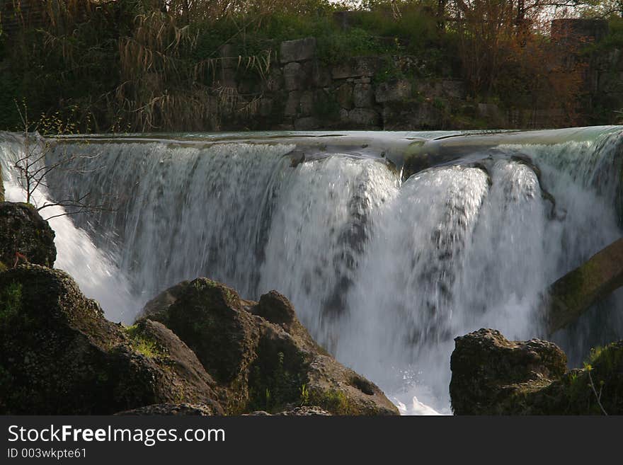 Rocky waterfalls in Turkey. Rocky waterfalls in Turkey