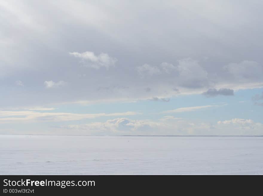 Frozen sea