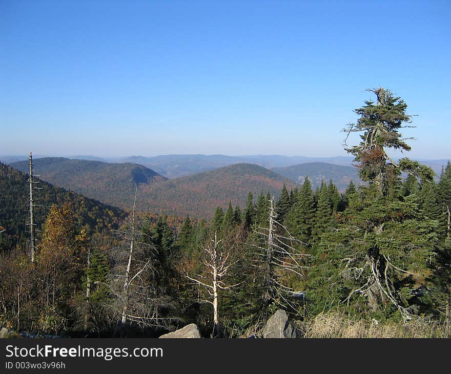 View from top of the mountain. View from top of the mountain