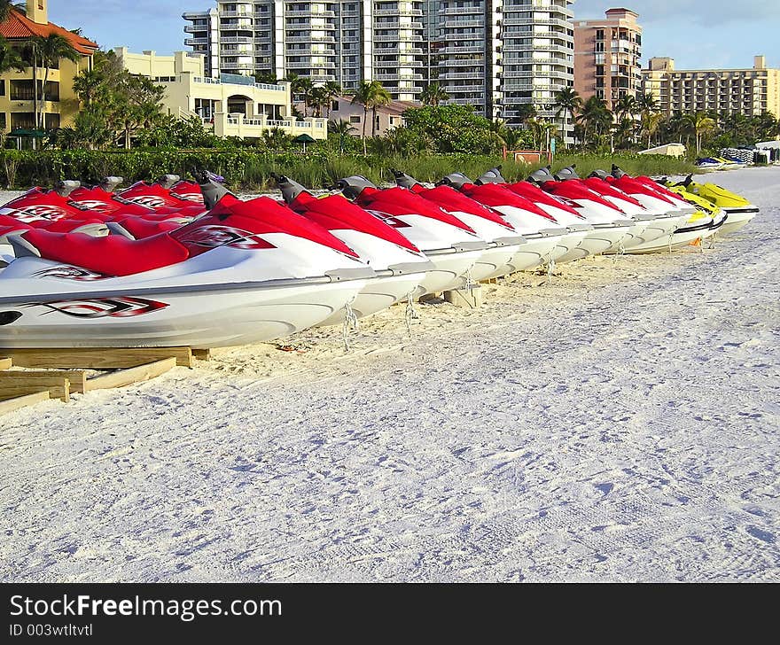 Jet Skis for Rent at the Beach