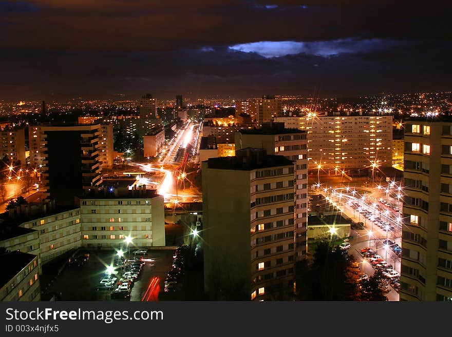 The city of vaulx en velin in france