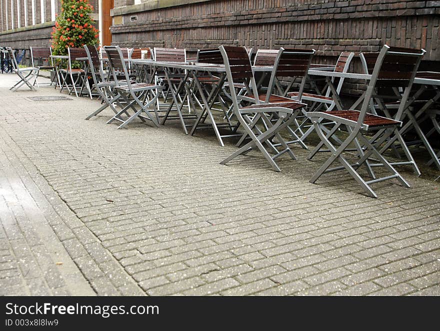 European Sidewalk Tables