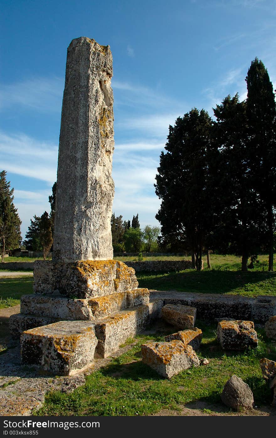 A view of Temple of Jupiter in Syracuse