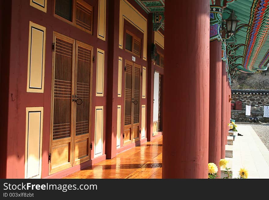 Doors at a Buddhist Temple in Pohang, South Korea. Doors at a Buddhist Temple in Pohang, South Korea