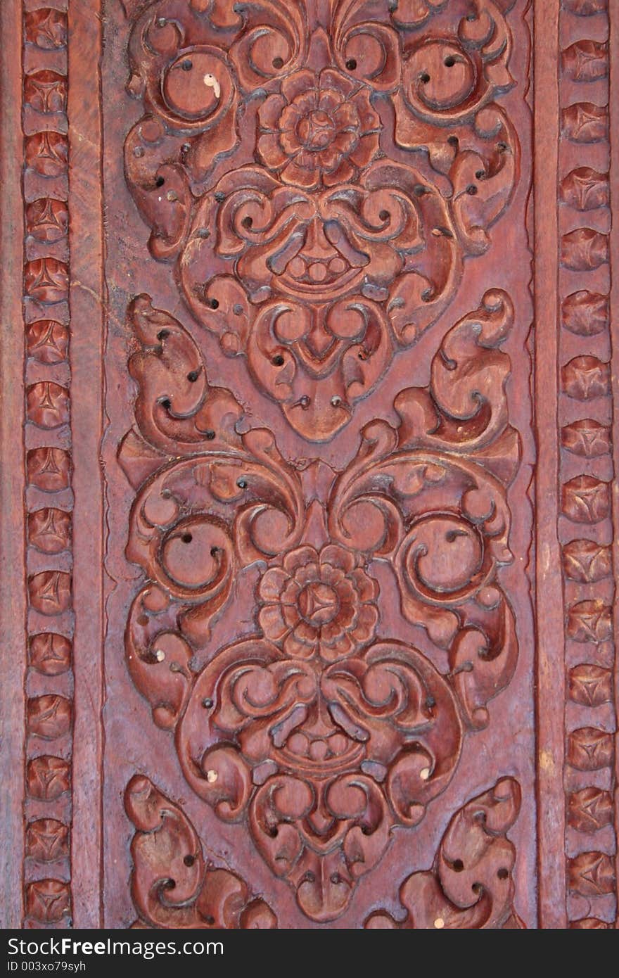 A Buddhist Door from a temple in Cambodia.