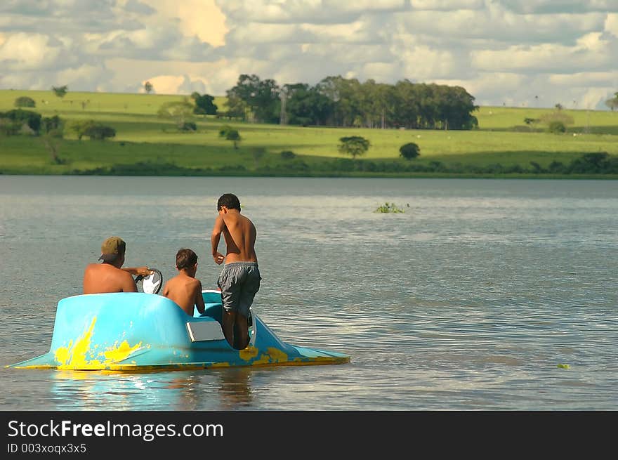 Ride in the river