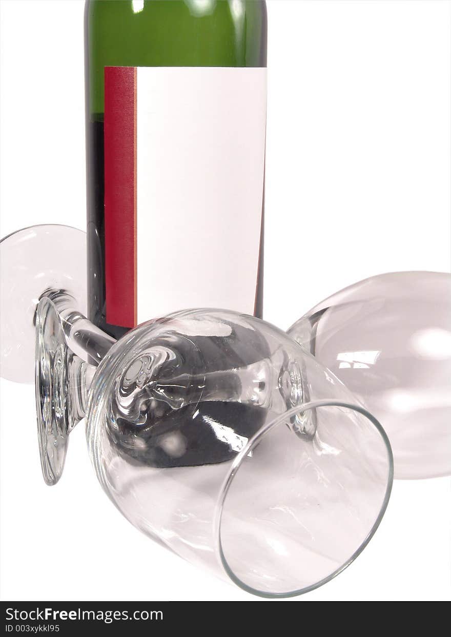 Wine Glasses Bottle