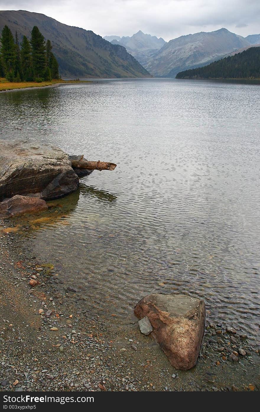 Beautiful lake. Altay