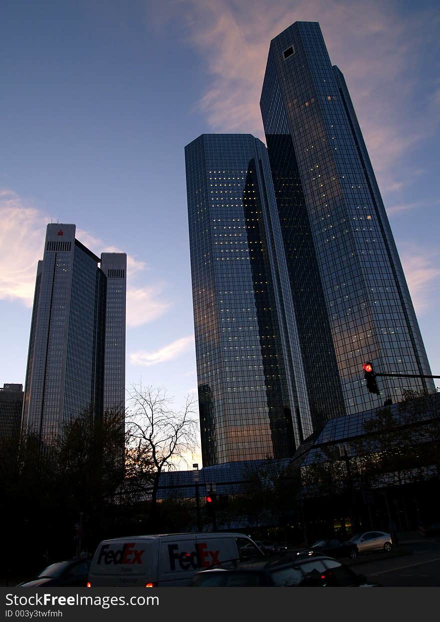 Frankfurt skyline. Frankfurt skyline