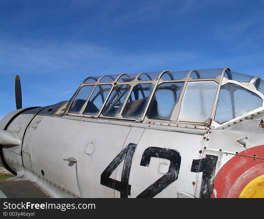 Old combat plane, santander