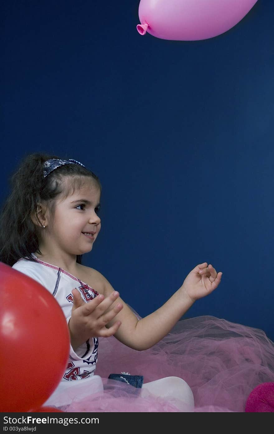 Beautiful children playing with balloons. Beautiful children playing with balloons