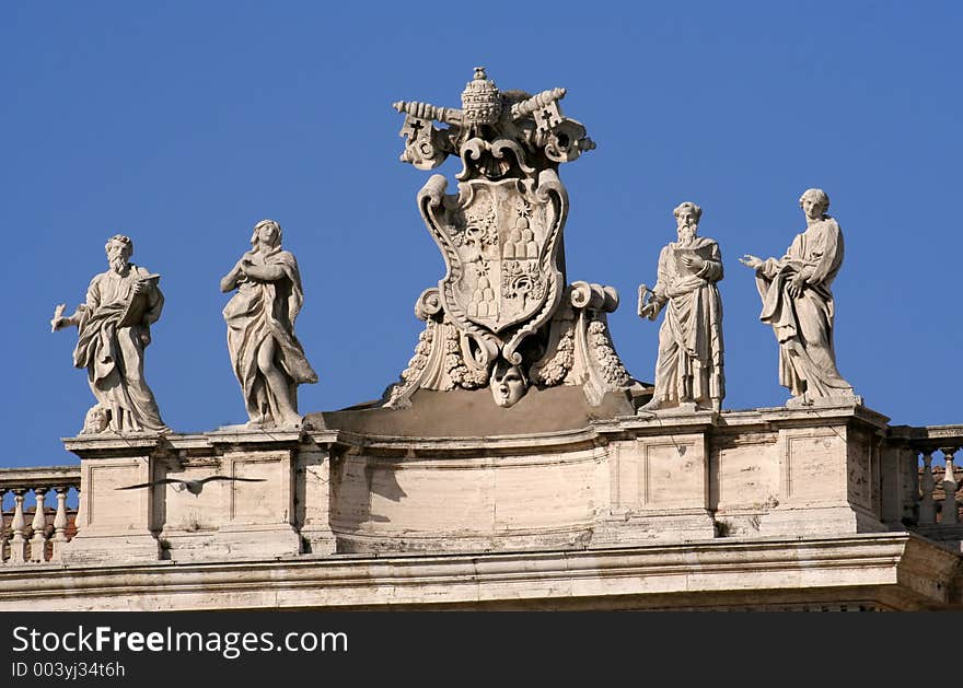 Vatican St. Peter Cathedral Detail