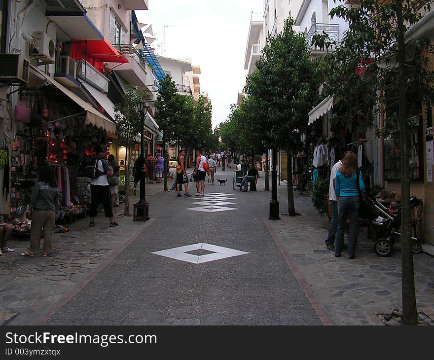 Agios Nicolaos - Crete -view from the main street