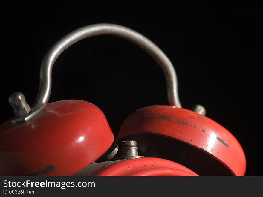 Detail of the red bell. Detail of the red bell