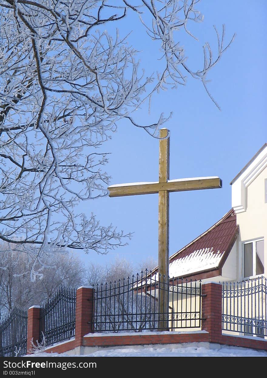 Catholic church recently constructed in small Russian city. Catholic church recently constructed in small Russian city