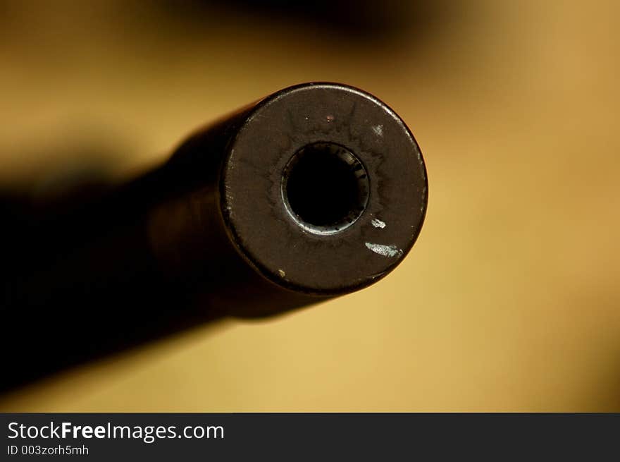 Gun Barrel close up. Gun Barrel close up