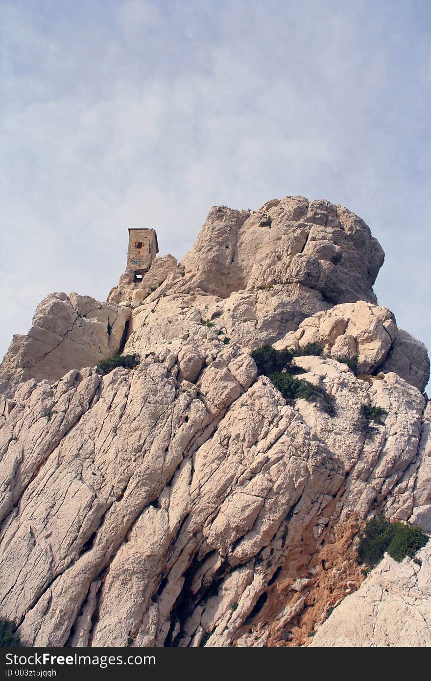 The calanques at les goudes, marseille, france. The calanques at les goudes, marseille, france